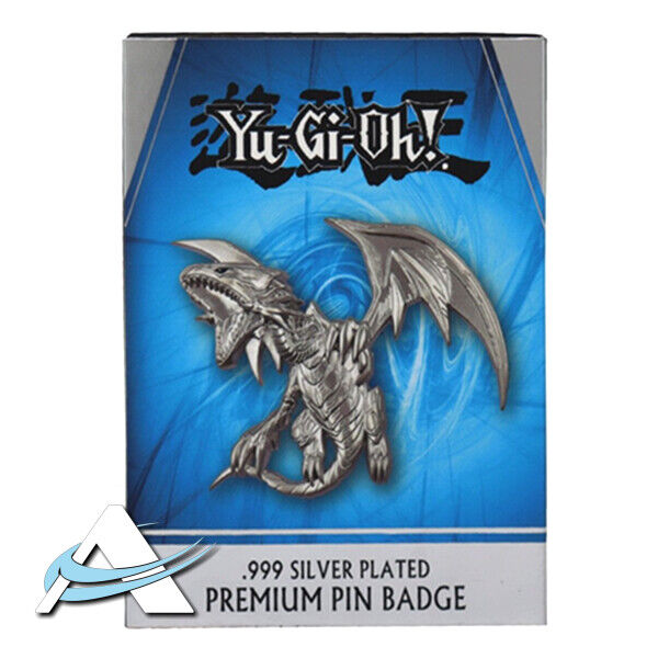 Drago Bianco Occhi Blu Spilla Premium Argento Edizione Limitata YUGIOH FANATTIK