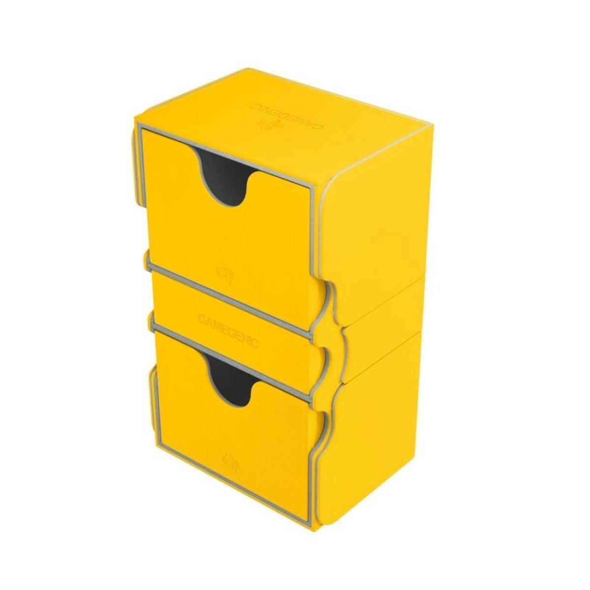 Gamegenic Stronghold 200+ GIALLO YELLOW Porta Mazzo Deck Box POKEMON YUGI MAGIC