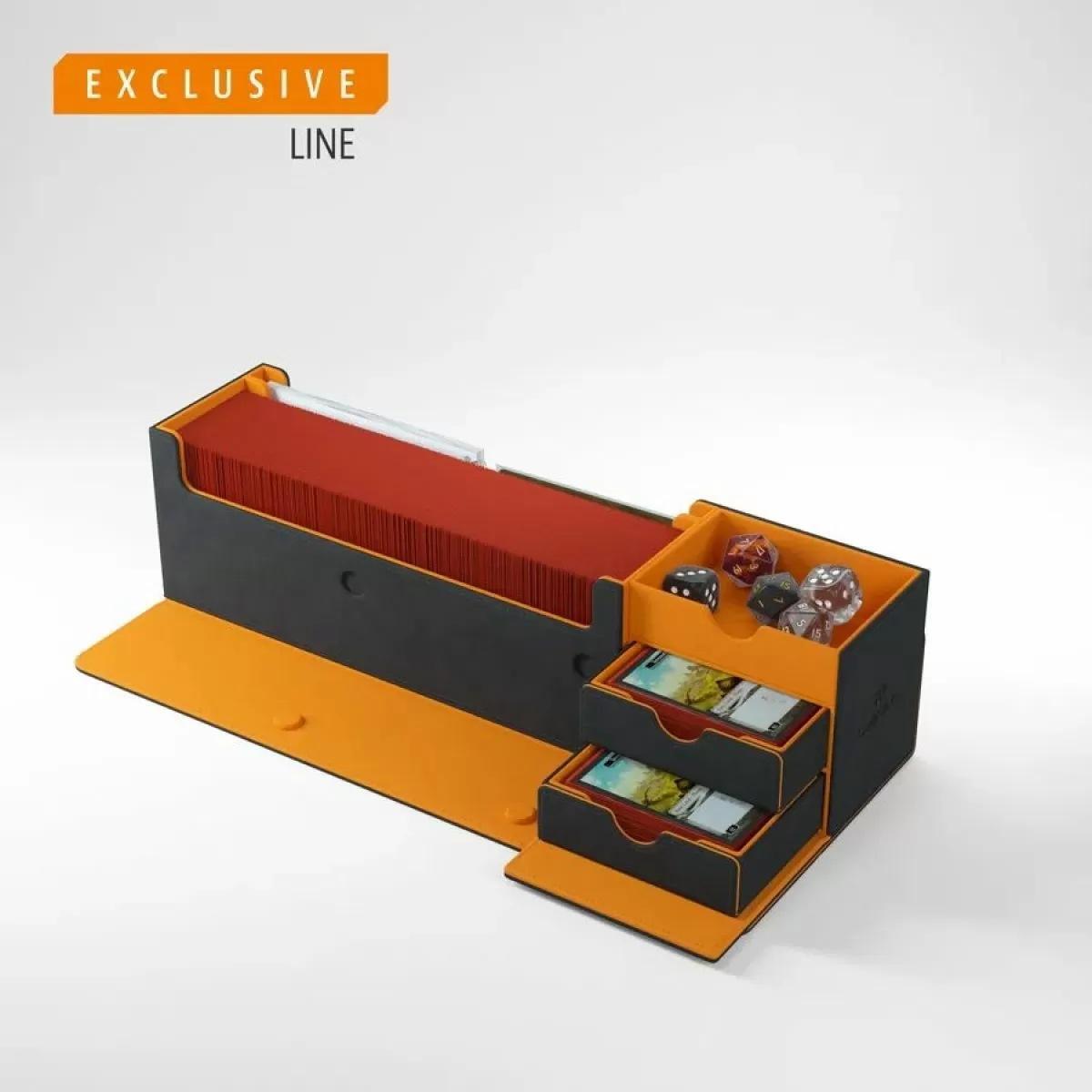 Gamegenic CARD'S LAIR 400+ Convertible BLACK ORANGE Scatola Carte Magic Pokemon