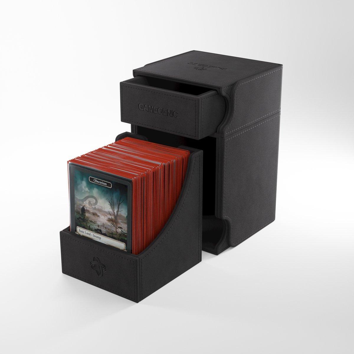 Gamegenic Watchtower 100+ XL Convertible BLACK Deck Box MTG Pokemon Magic