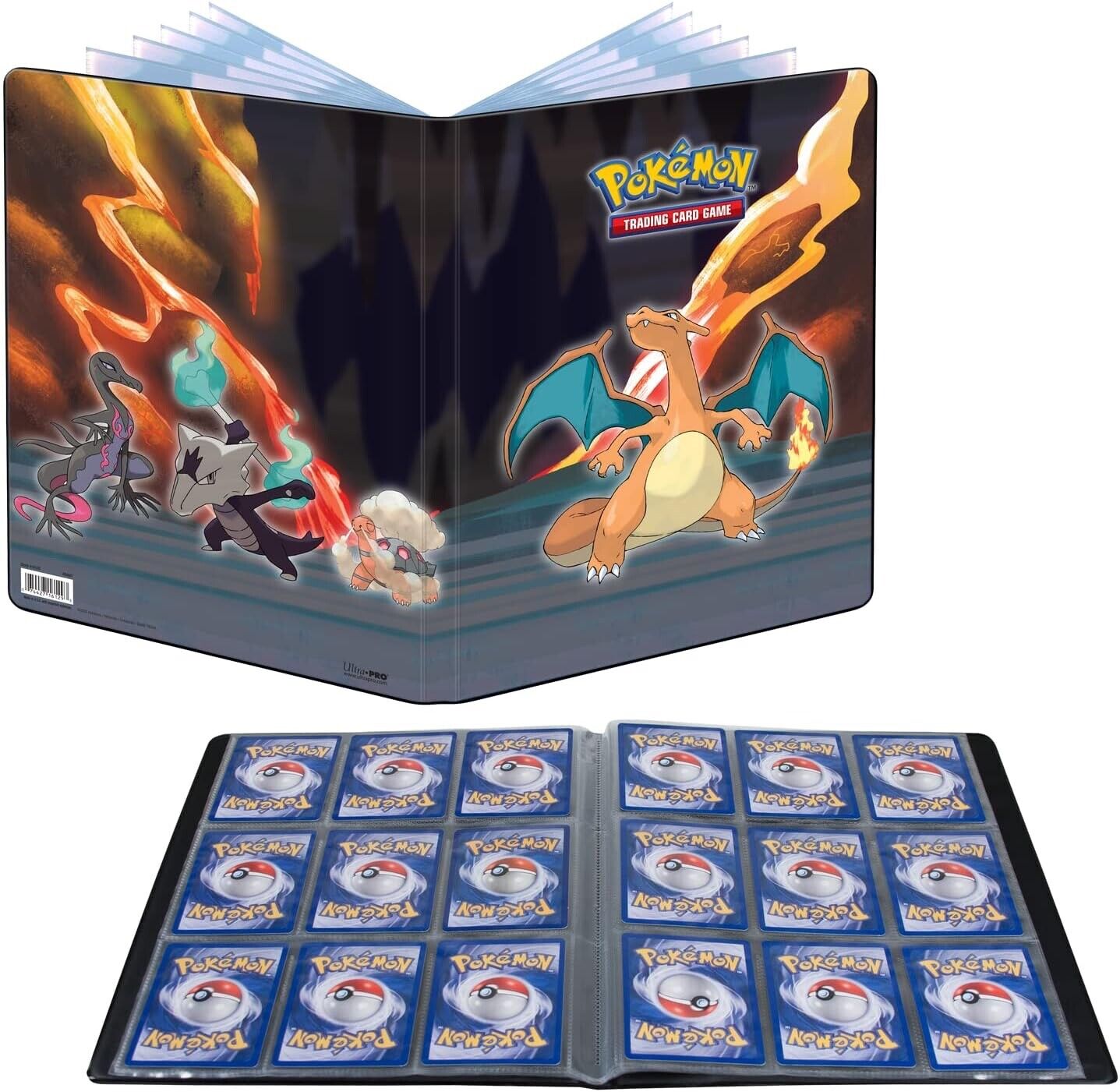 album pokemon 9 spazi raccoglitore charizard per carte standard ultra pro