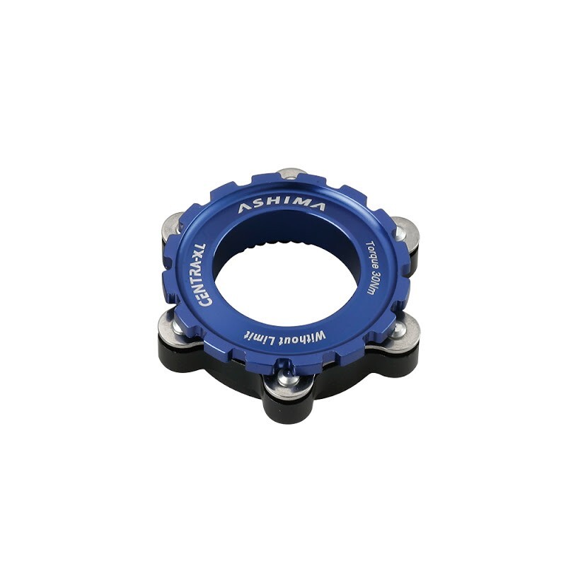 ASHIMA ADATTATORE CENTERLOCK PER PERNO PASSANTE 15-20MM BLU
