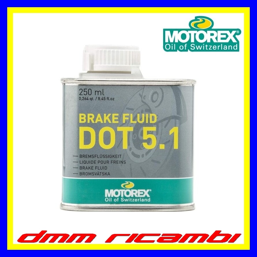 Olio freni Bici MTB MOTOREX Brake Fluid DOT 5.1 fluido impianti frenanti DOT5.1