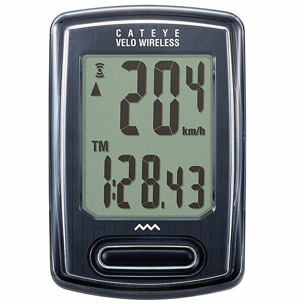 Cateye Computer Bici Velo Wireless Nero , Velocità , media, distanza, tempo