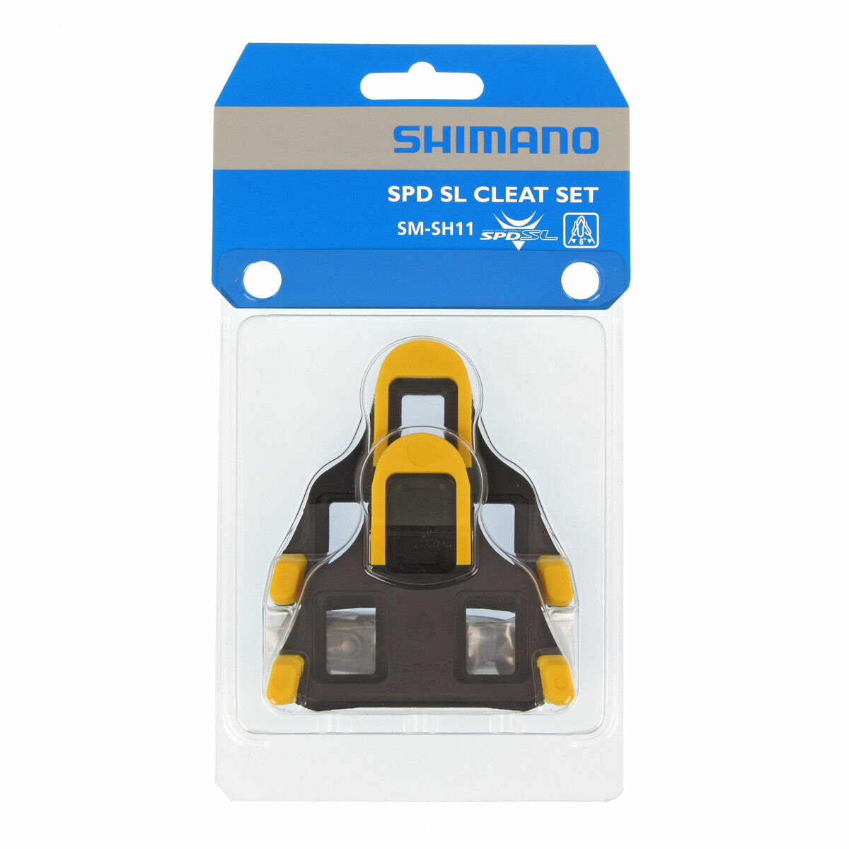 Shimano Tacchette Pedali SM-SH11 SPD-SL Gialli 6° Attacchi Bici Strada