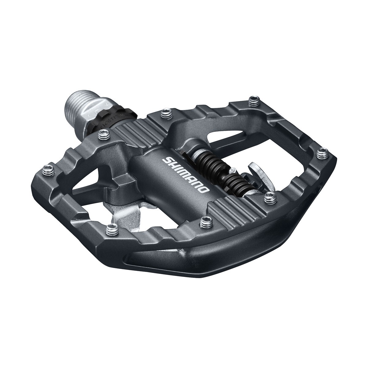 Pedali Strada Shimano Dual Function SPD PD-EH500 Grigio Scuro