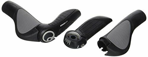 Ergon Uni GP4-L Manopole per Manubrio Bicicletta, Black, L (R6P)