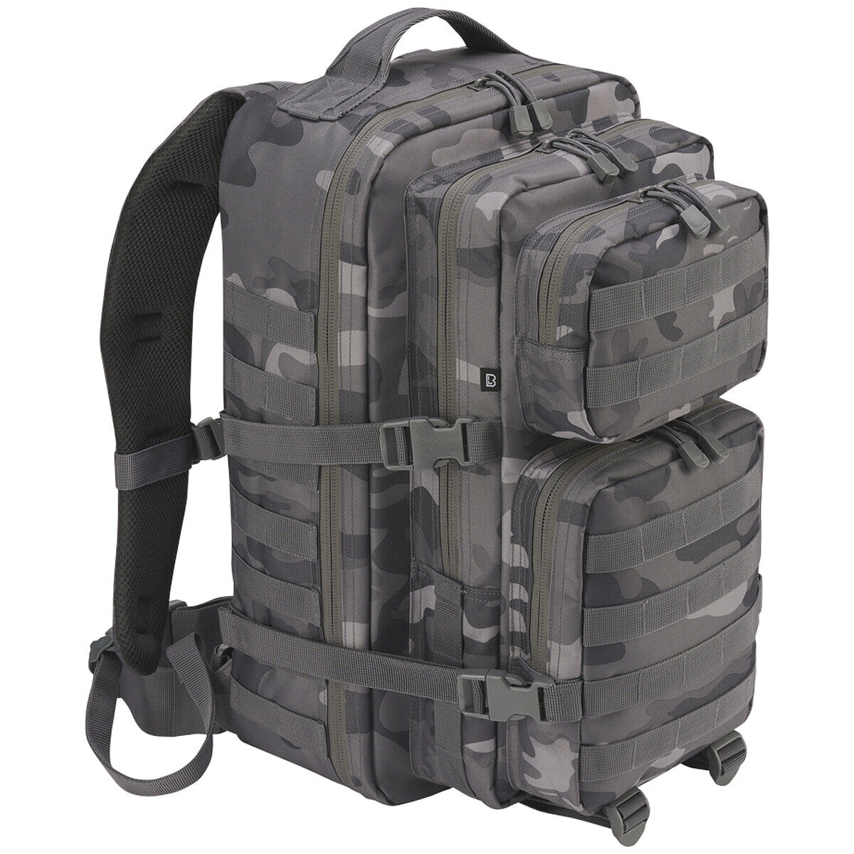 Brandit US Cooper Zaino Grande 45L MOLLE Caccia Rucksack Pesca Softair Grey Camo