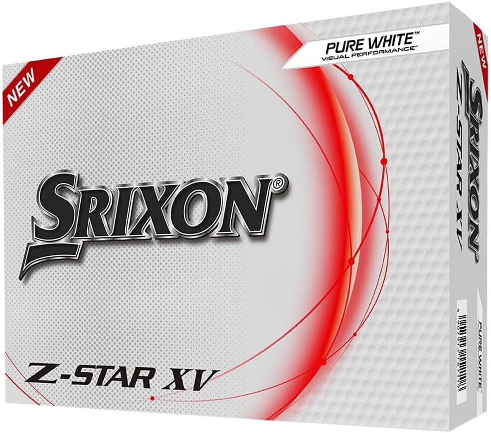 Palline Da Golf Professionali Srixon Z-Star XV 8 - Set 12 pezzi Pure White
