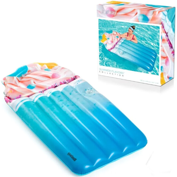 Materassino Gonfiabile stampa frappÃ¨ Mare Piscina 185x99cm Bestway spiaggia
