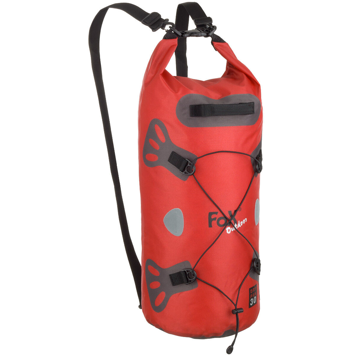 Fox Outdoor Borsa Impermeabile DRY PAK 30 Campeggio Outdoor Pesca Militare Rosso