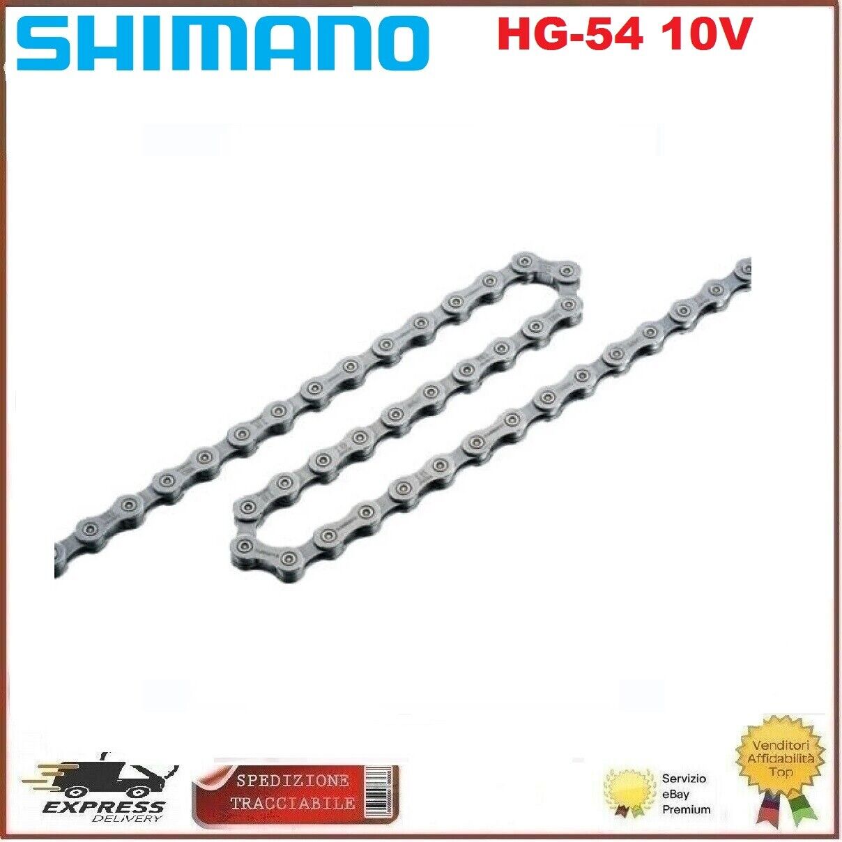 Catena Bicicletta Mtb Shimano Deore 116 maglie CN-HG54 10 Velocità