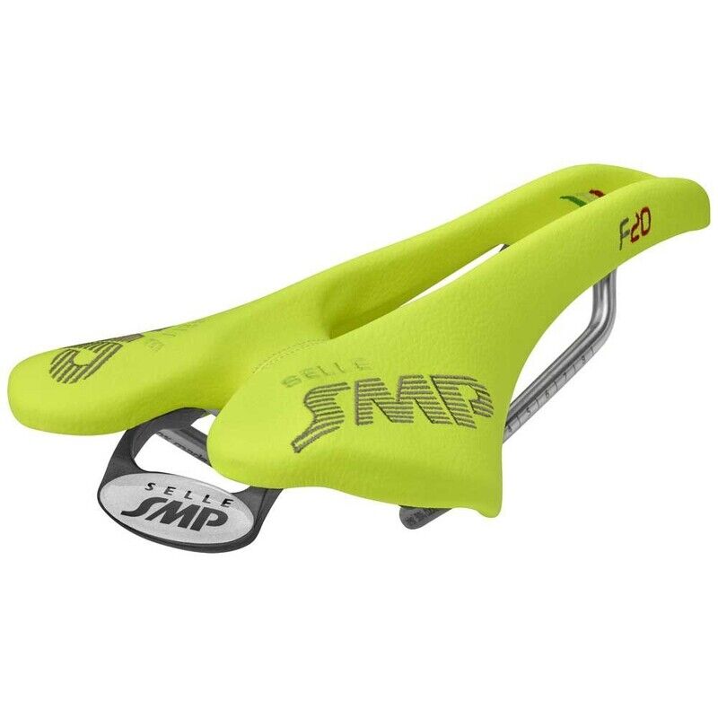 sella f20c 135 x 277mm giallo fluo CSS1465 Selle SMP corsa mtb