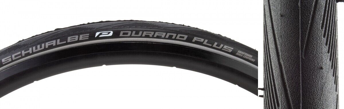 Schwalbe Durano Plus Pneumatici 700x25 Perf Doppio Smartguard Addix Filo Perlina