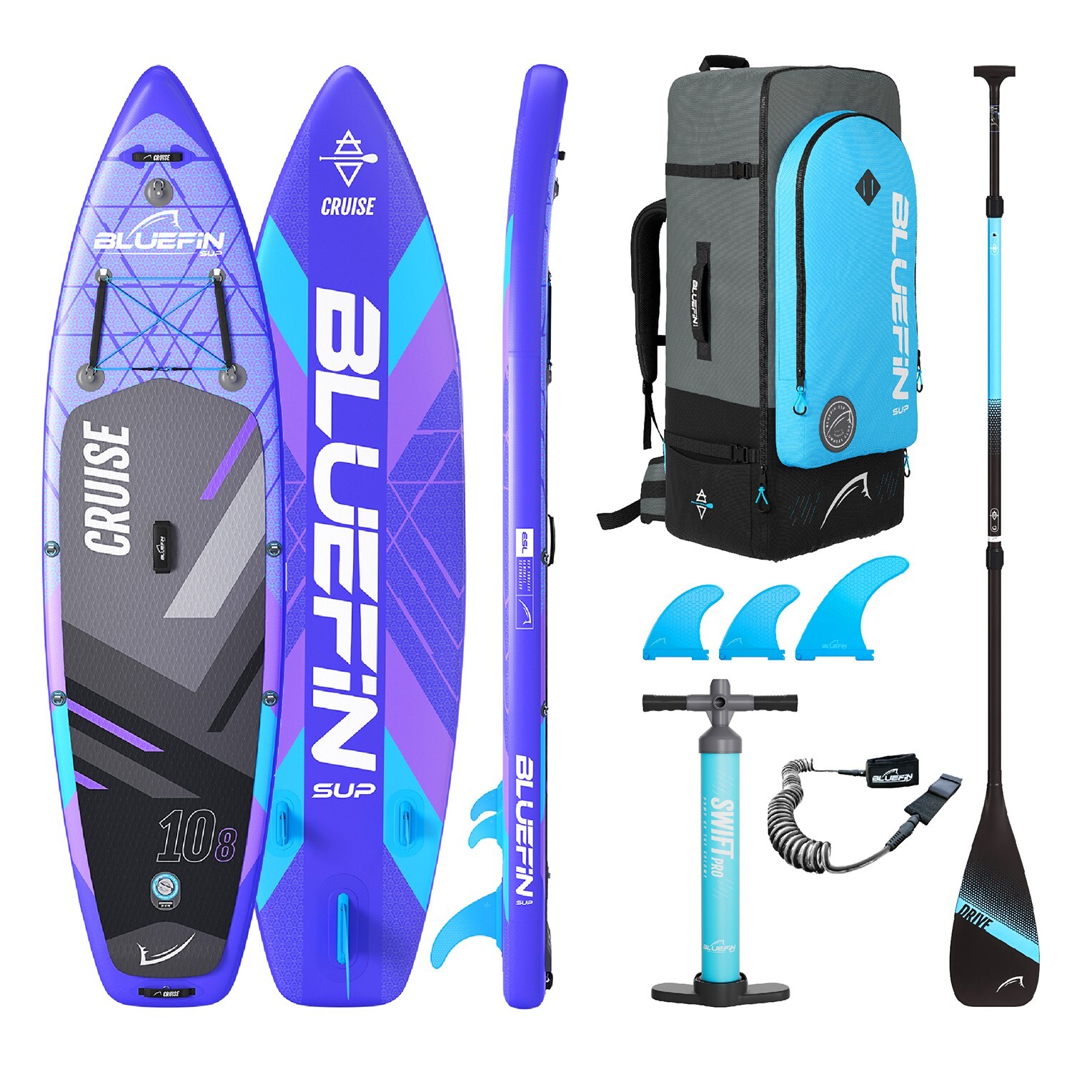 Tavola gonfiabile da Paddle Bluefin Cruise 10'8 | SUP per adulti
