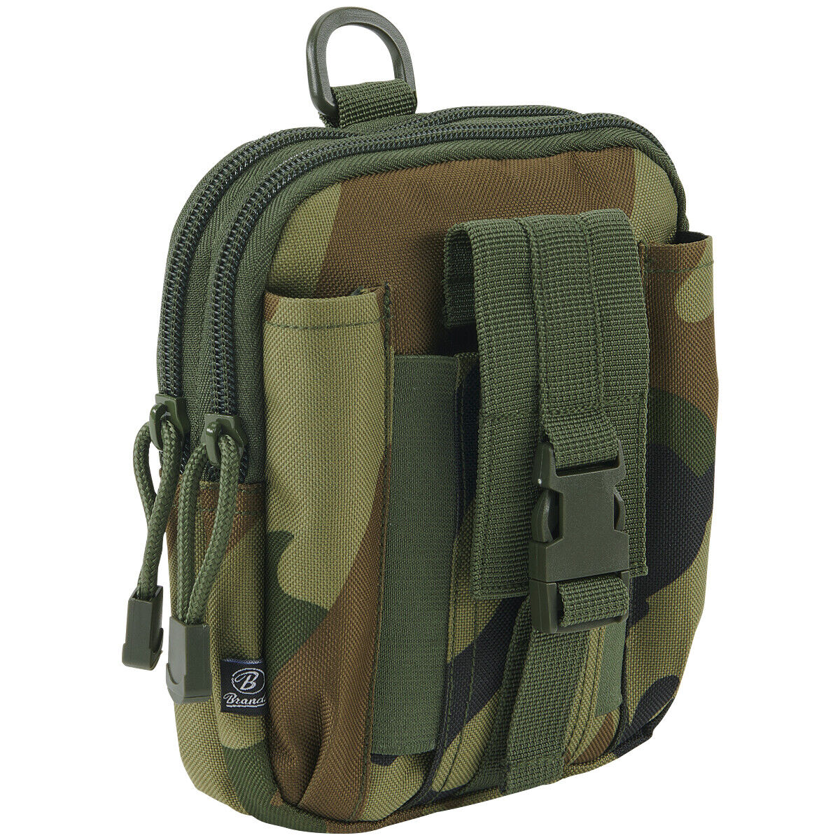 Brandit MOLLE Custodia Functional Campeggio Cerniera PALS Esercito Woodland Camo