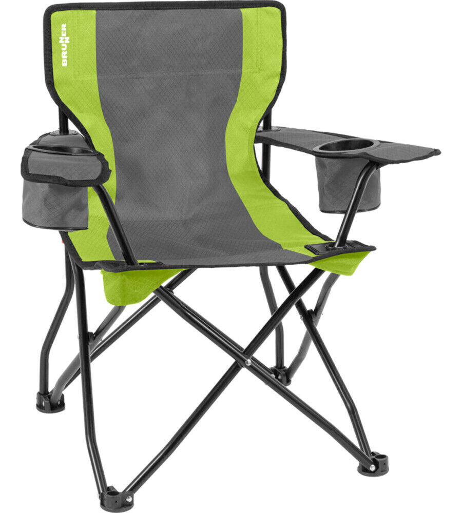 SEDIA DA CAMPEGGIO PIEGHEVOLE BRUNNER "ARMCHAIR EQUIFRAME" CON BRACCIOLI, COL...