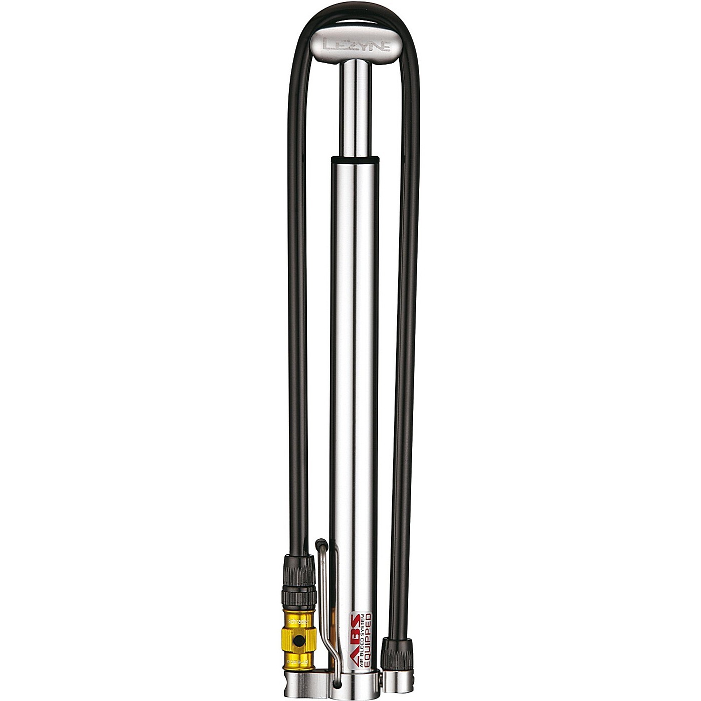 Lezyne mini cnc micro floor drive hp argento Bici