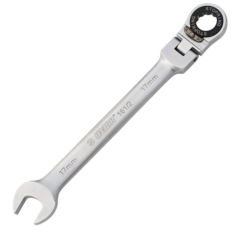 UNIOR Chiave combinata con cricchetto articolato 6