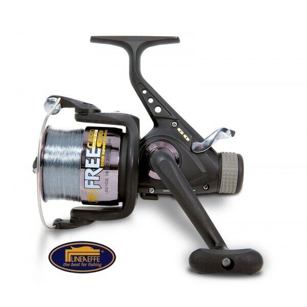 MULINELLO FREE CARP 60 - 2+1BB CON FILO INCLUSO 3 CUSCINETTI + 1 BOBINA GRAFITE