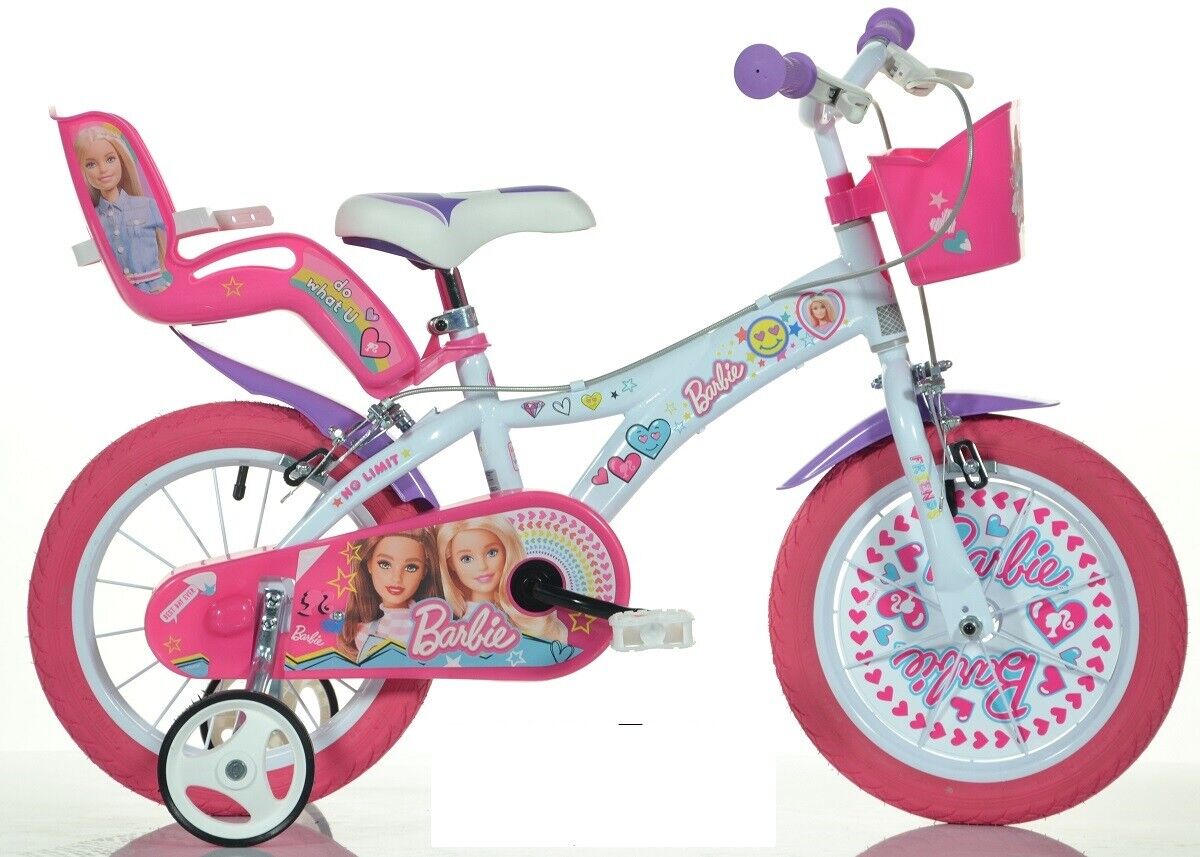 BICI MISURA 16 BIMBA DINO BIKES BICICLETTA BAMBINA BARBIE ART. 616 G-BAF BIANCO
