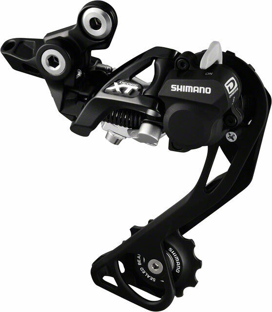 Shimano XT M786-SGS 10-Speed Lungo Cage Ombra Plus Posteriore Deragliatore Nero