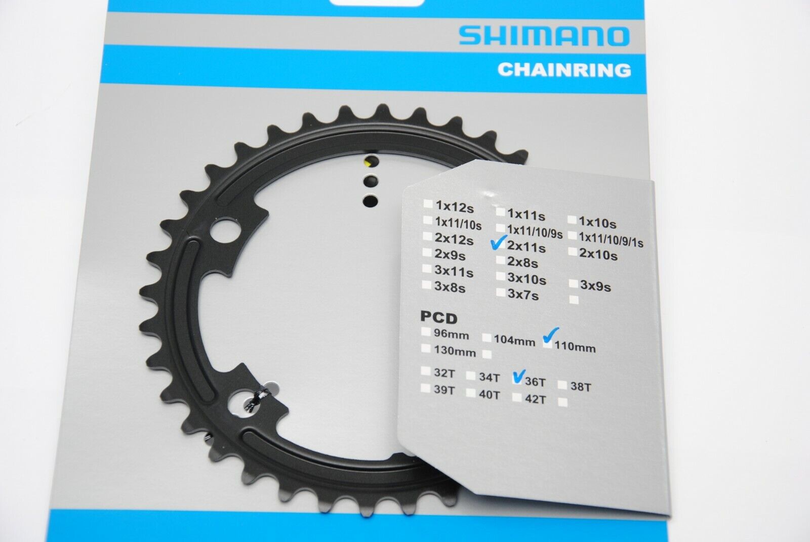 Corona SHIMANO 105 36T FC-5800 Nera 2x11Speed CHAINRING SHIMANO 105 36T FC-5