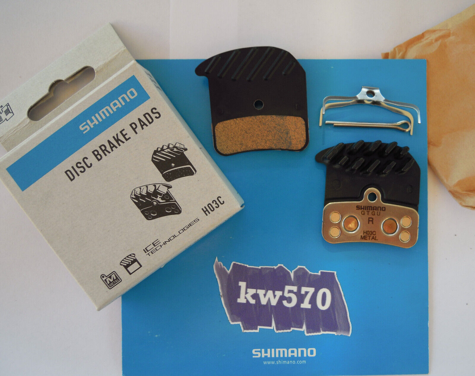 Shimano - Coppia pastiglie ORIGINALI Shimano N04C Metal XTR XT Saint Zee -NEW