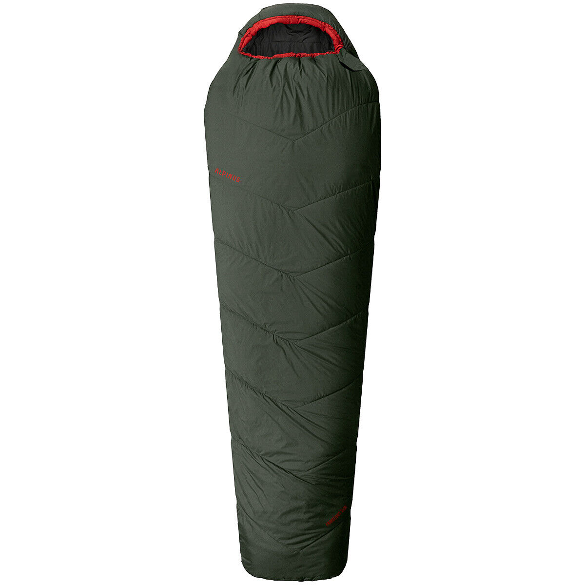 Alpinus Sacco a pelo PrimaLight 1000 (Right) Leggero Caldo Morbido verde