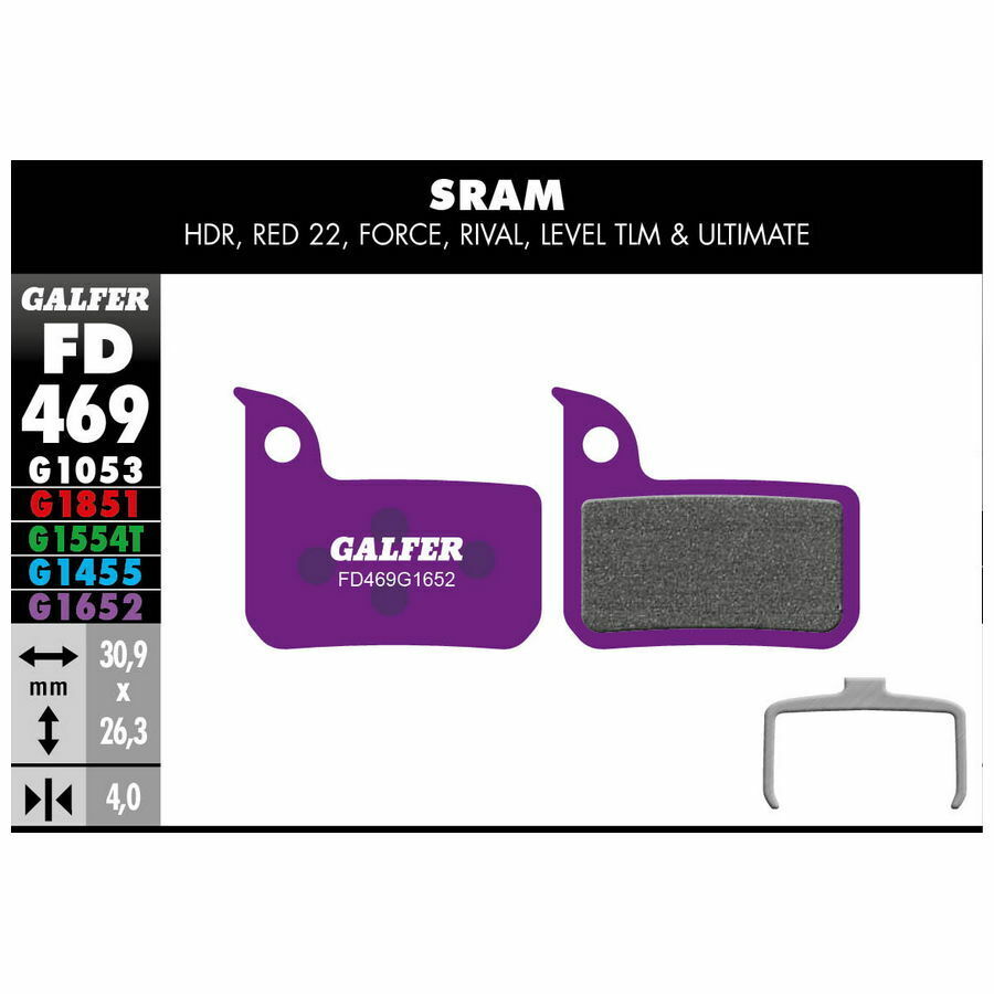 pastiglie viola e-bike freni sram red 22, force, rival, level tlm - ultimate FD4