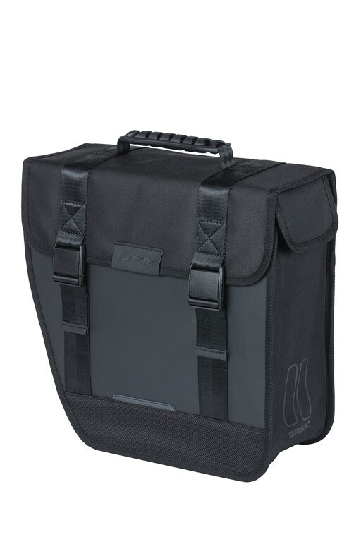 Borsa singola Basil Tour links nero, 34x14x34cm, 14 ltr, impermeabile
