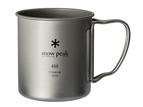 Snow Peak Titanio Singolo Tazza 450ml 43818 Giappone Importazione
