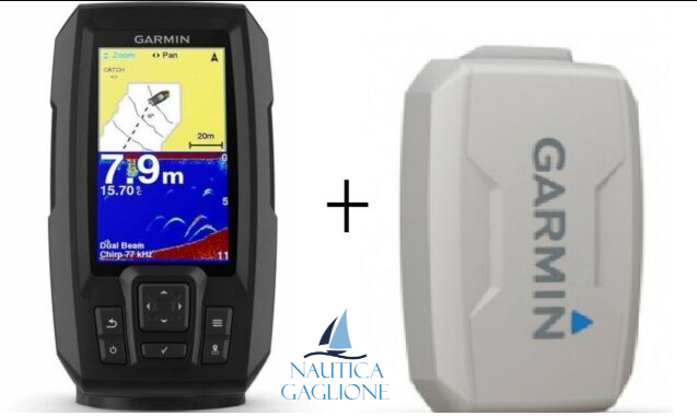 GARMIN STRIKER 4 PLUS - ECO/GPS + TRASDUTTORE CHIRP ECOSCANDAGLIO + COVER