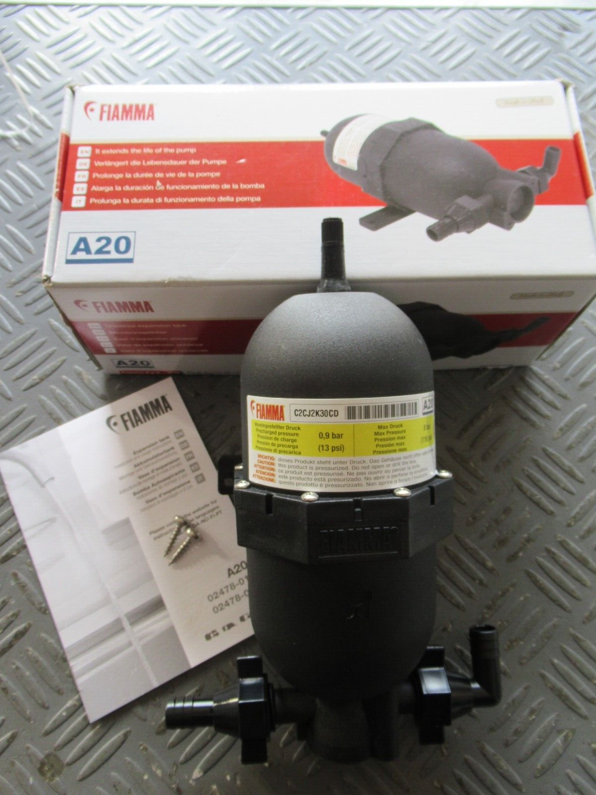 61260 FIAMMA A20 NEW VASO DI ESPANSIONE PER CAMPER / CARAVAN & BARCHE
