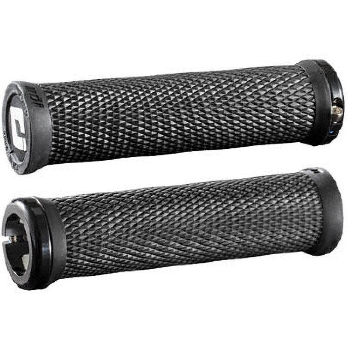 Manopole mtb odi elite motion lock-on 2.1 nere morsetti neri 130mm Bici