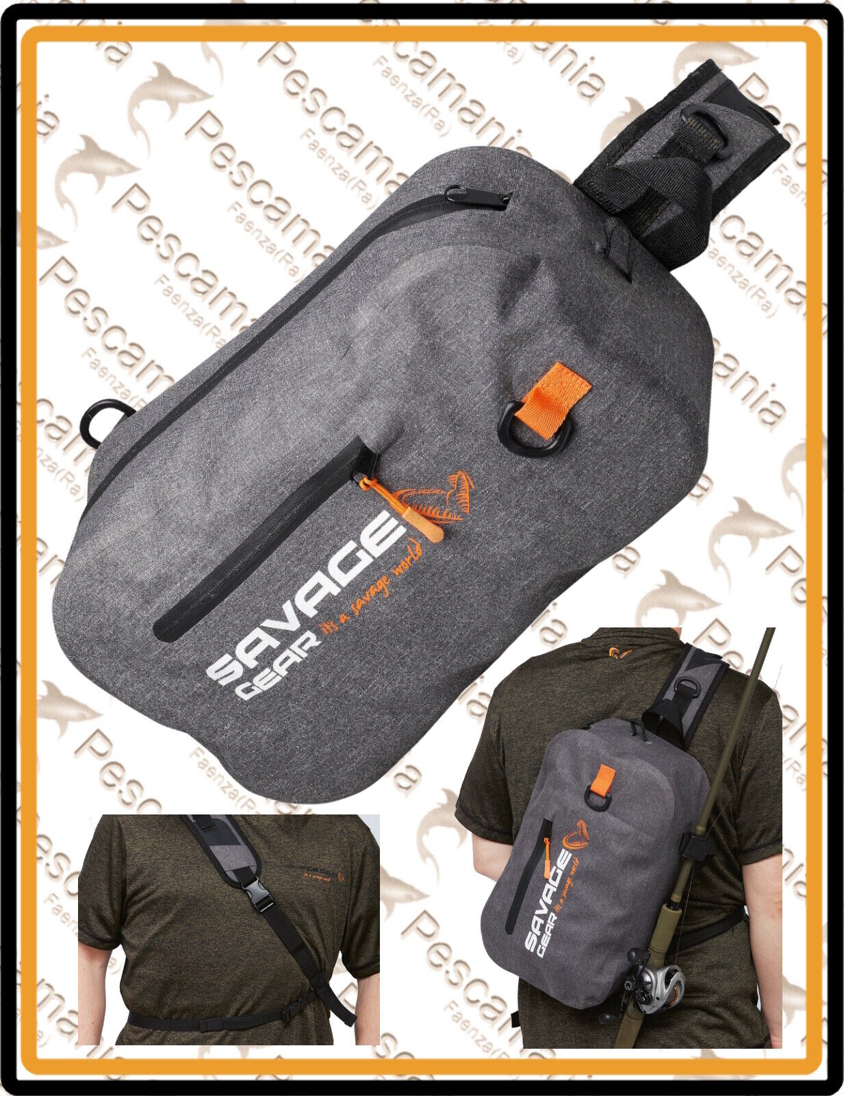 Zaino monospalla Savage Gear SLING RUKSACK 39X25X13CM spinning