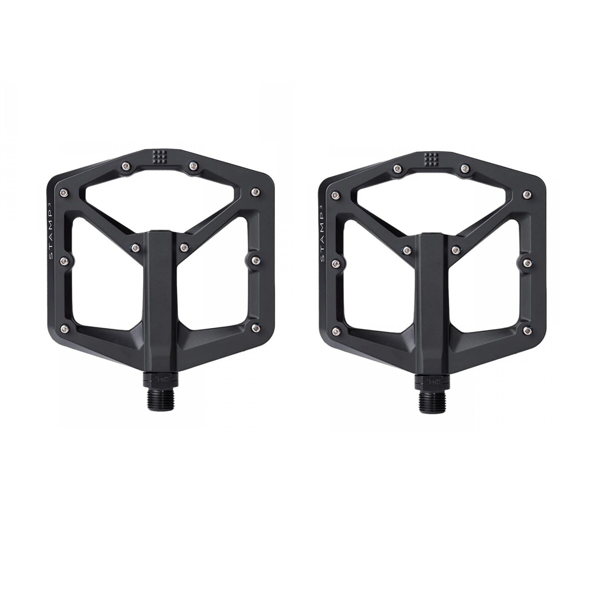 coppia pedali in magnesio stamp 3 large nero v2 Crank Brothers flat bici pedali