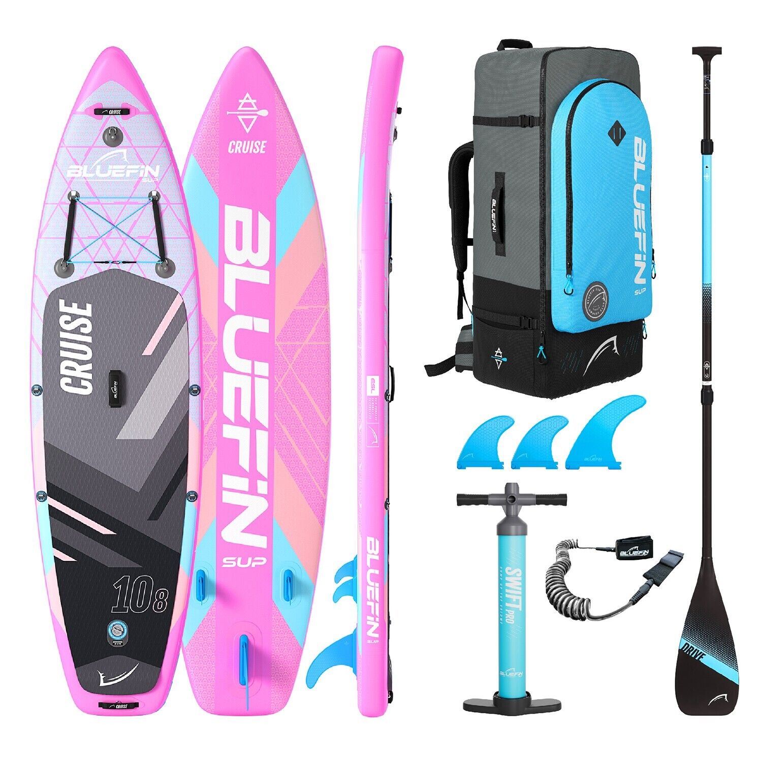 Tavola gonfiabile da Paddle Bluefin Cruise 10'8 | SUP per adulti