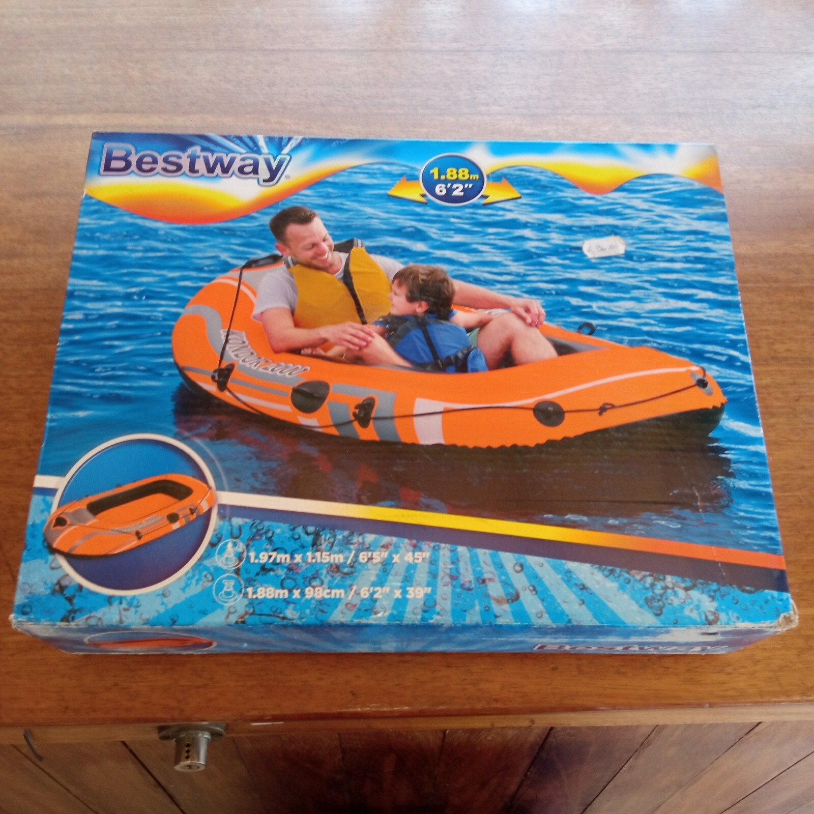 Bestway Set Gommone Gonfiabile Kondor 2000  188x98
