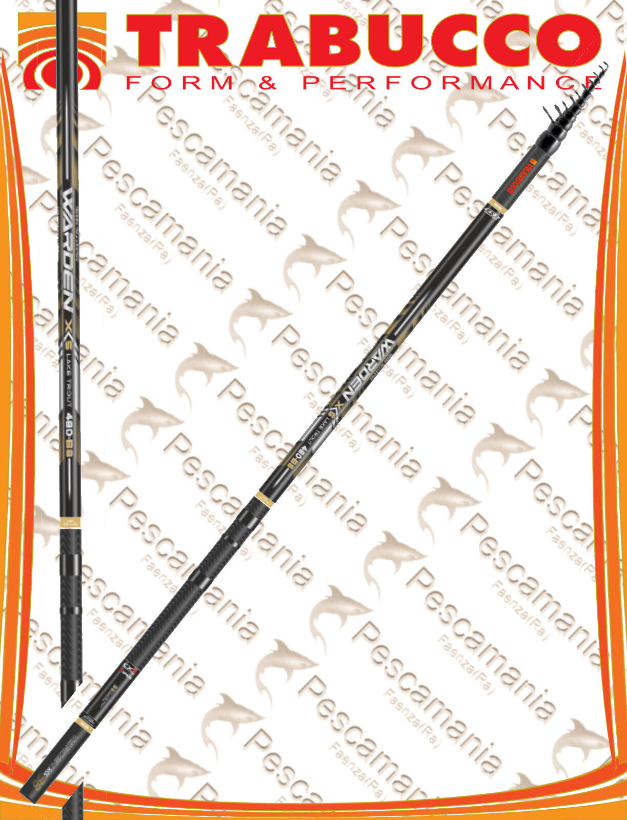 Canna da trota lago Trabucco WARDEN XS LAKE TROUT mt 4.80 B8 (H) 20-35