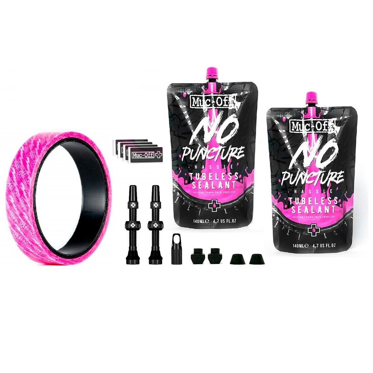 kit conversione tubeless 25 mm setup kit valvole 44 mm per mtb da cross country