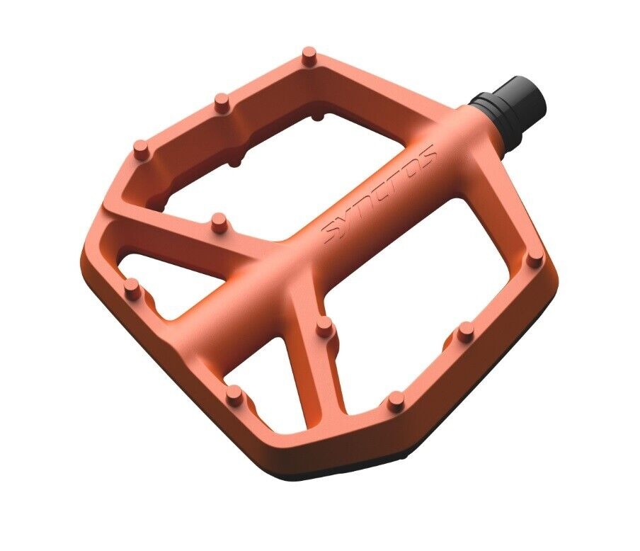 Pedali Flat Freeride Dh DownHill Syncros SQUAMISH III Fire Orange