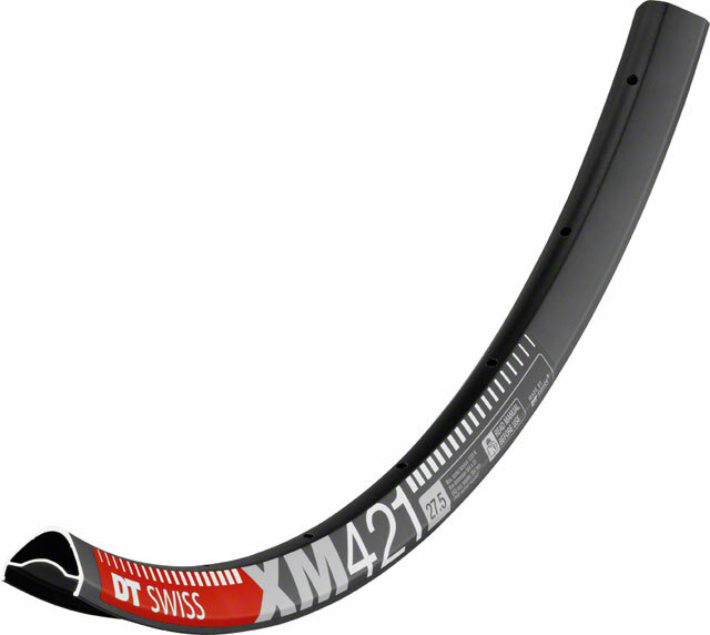 DT Swiss XM 421 27.5 Tubeless-Ready Disco Cerchio 28hBlack Include Squorx