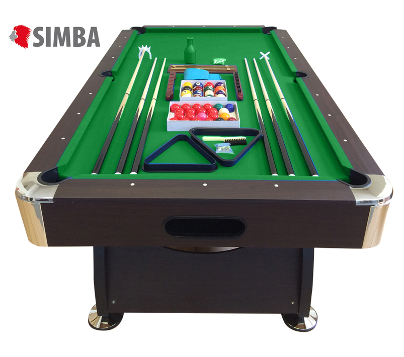 TAVOLO DA BILIARDO 8FT + ACCESSORI PER CARAMBOLA - SNOOKER VERDE billiard table