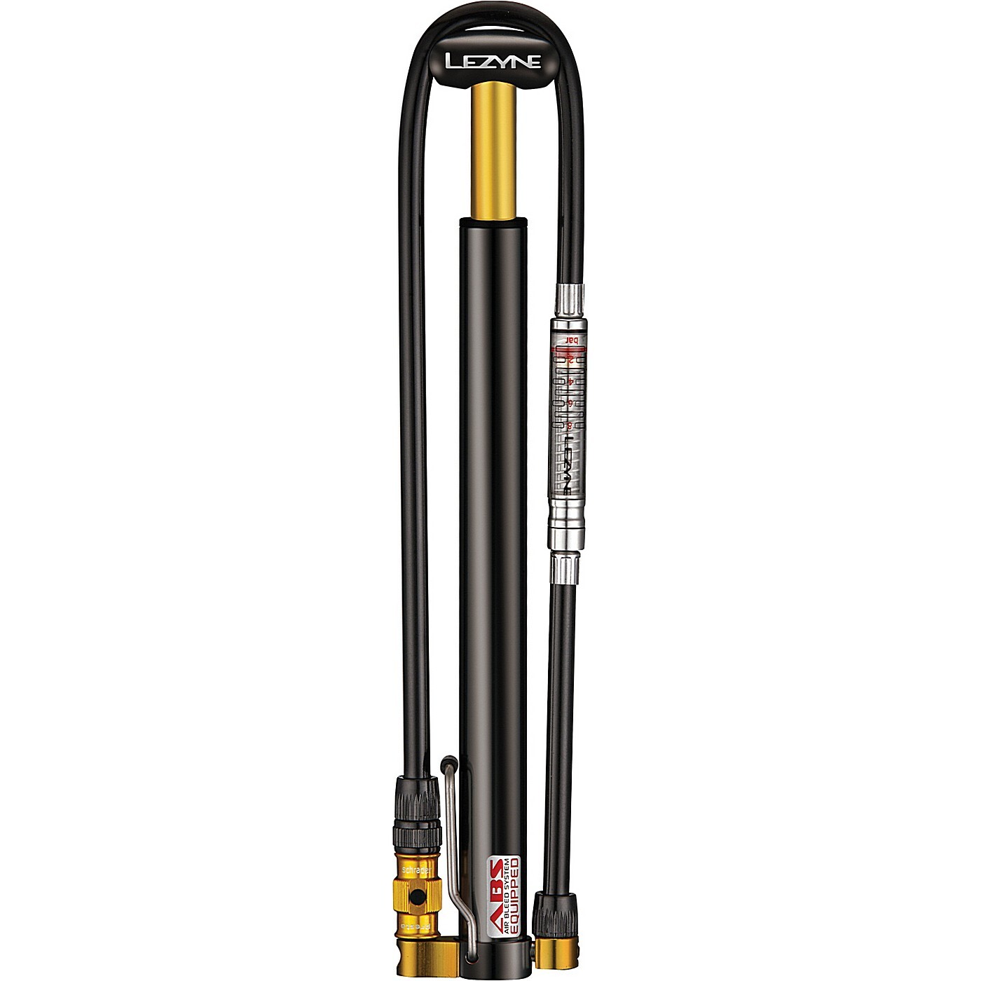 Lezyne mini cnc micro floor drive digitale hpg argento Bici