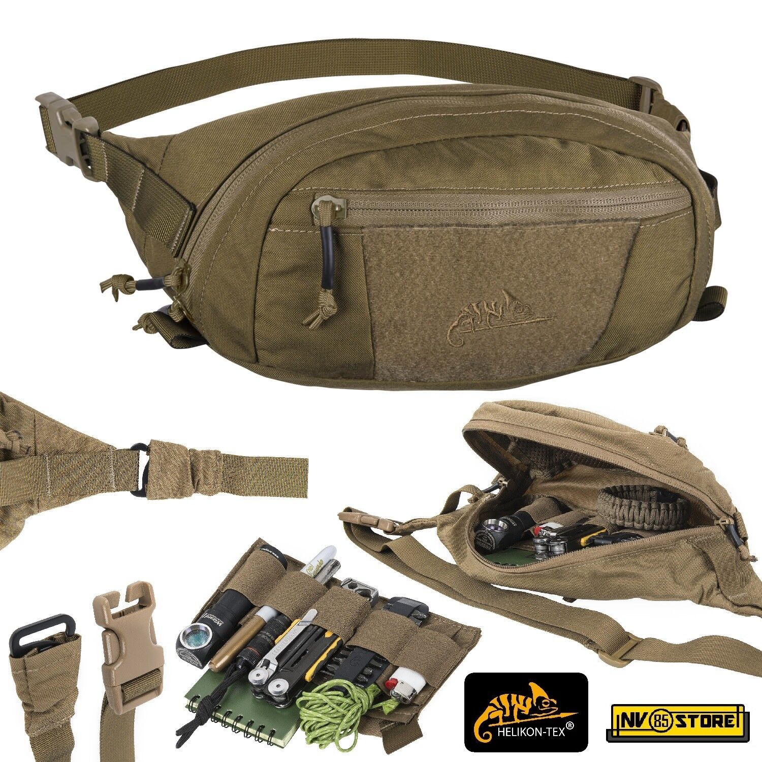 Marsupio HELIKON-TEX Bandicoot CORDURA® Tattico Militare Softair Uomo COYOTE