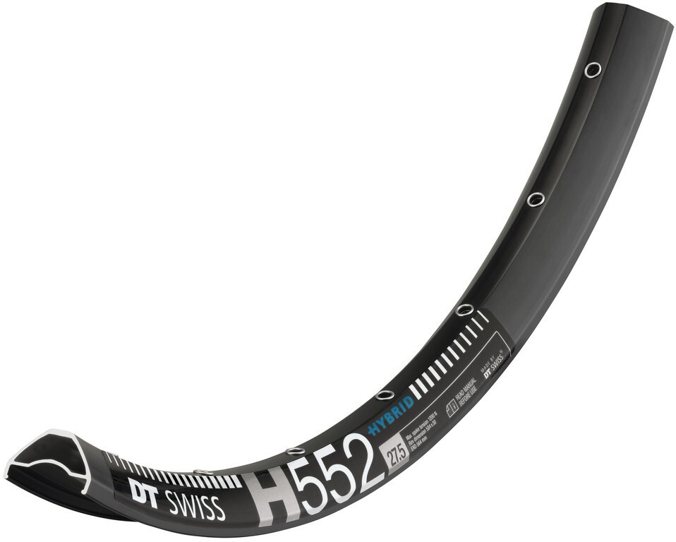 DT Swiss Cerchio H 552 DB Nera 27,5" 584-30 Fori 28