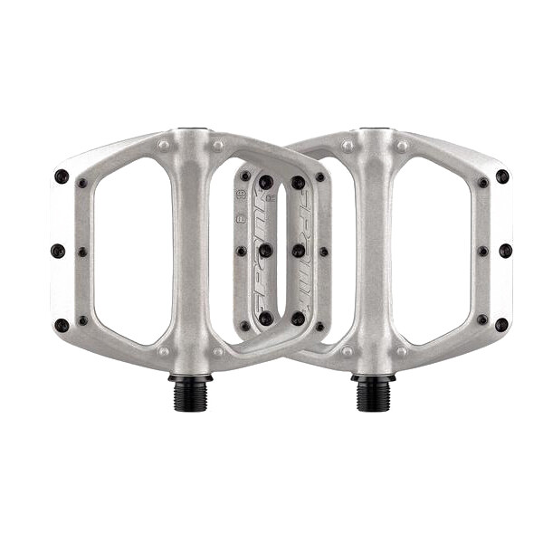 coppia pedali in alluminio spoon dc silver 0021S SPANK flat bici pedali