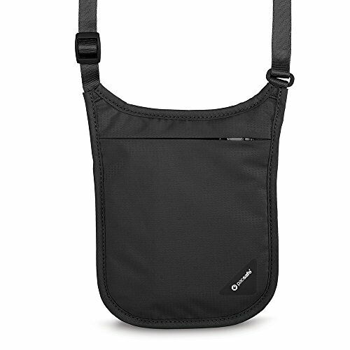 Pacsafe Coversafe V Portadocumenti da collo, 18 cm, Nero (Black) (R6p)
