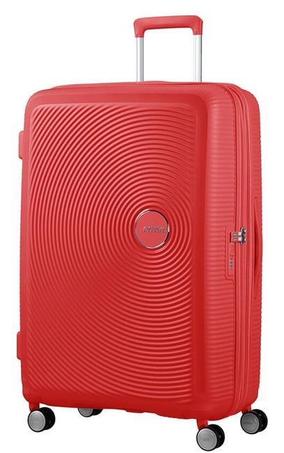 TROLLEY AMERICAN TOURISTER soundbox spinner 77/28 tsa exp CORAL RED Grande  scel